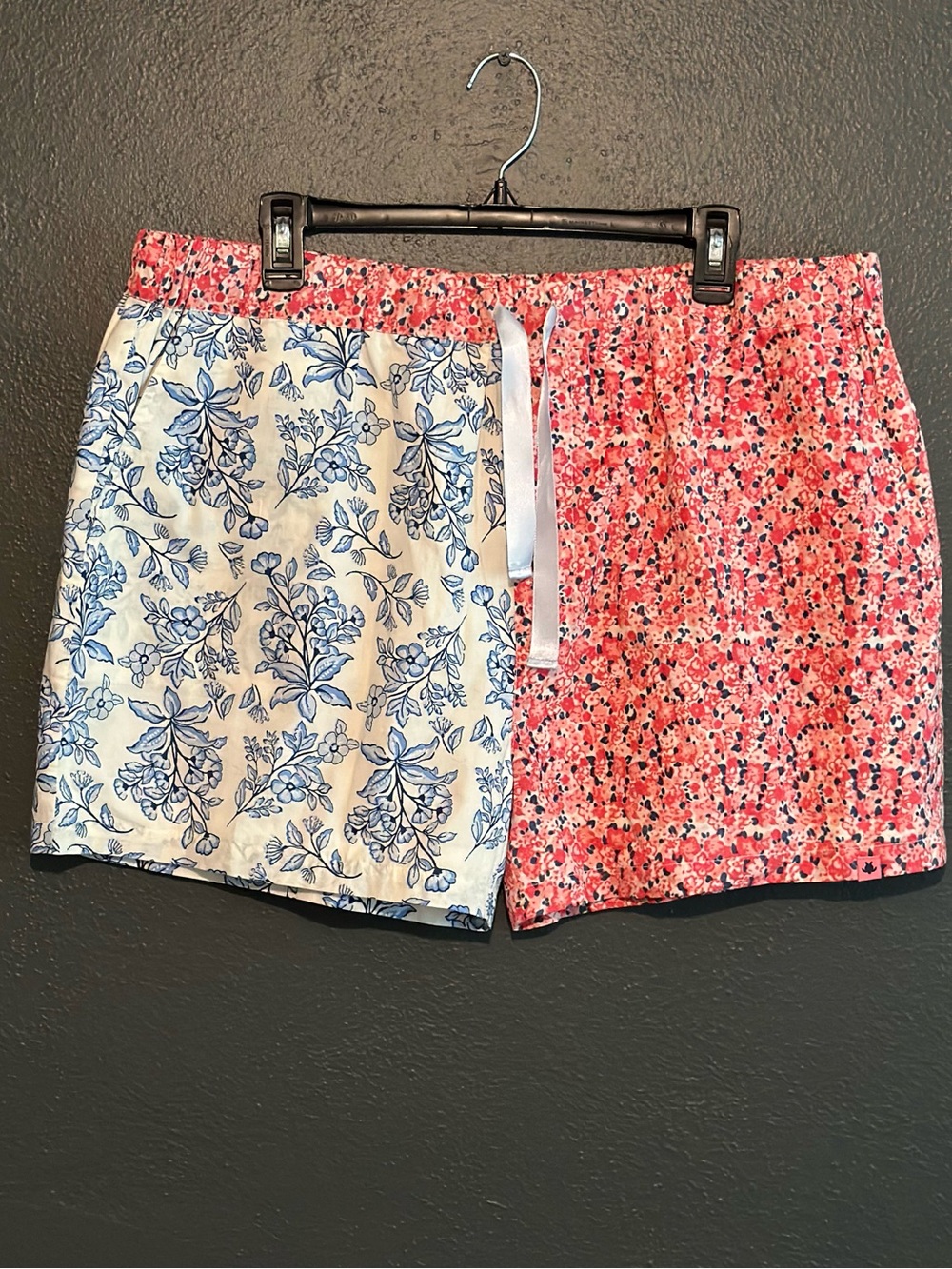 Simply Southern Blue Floral and Coral Shorts